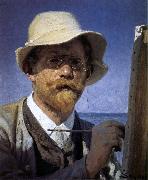 Peder Severin Kroyer Self-Portrait painting